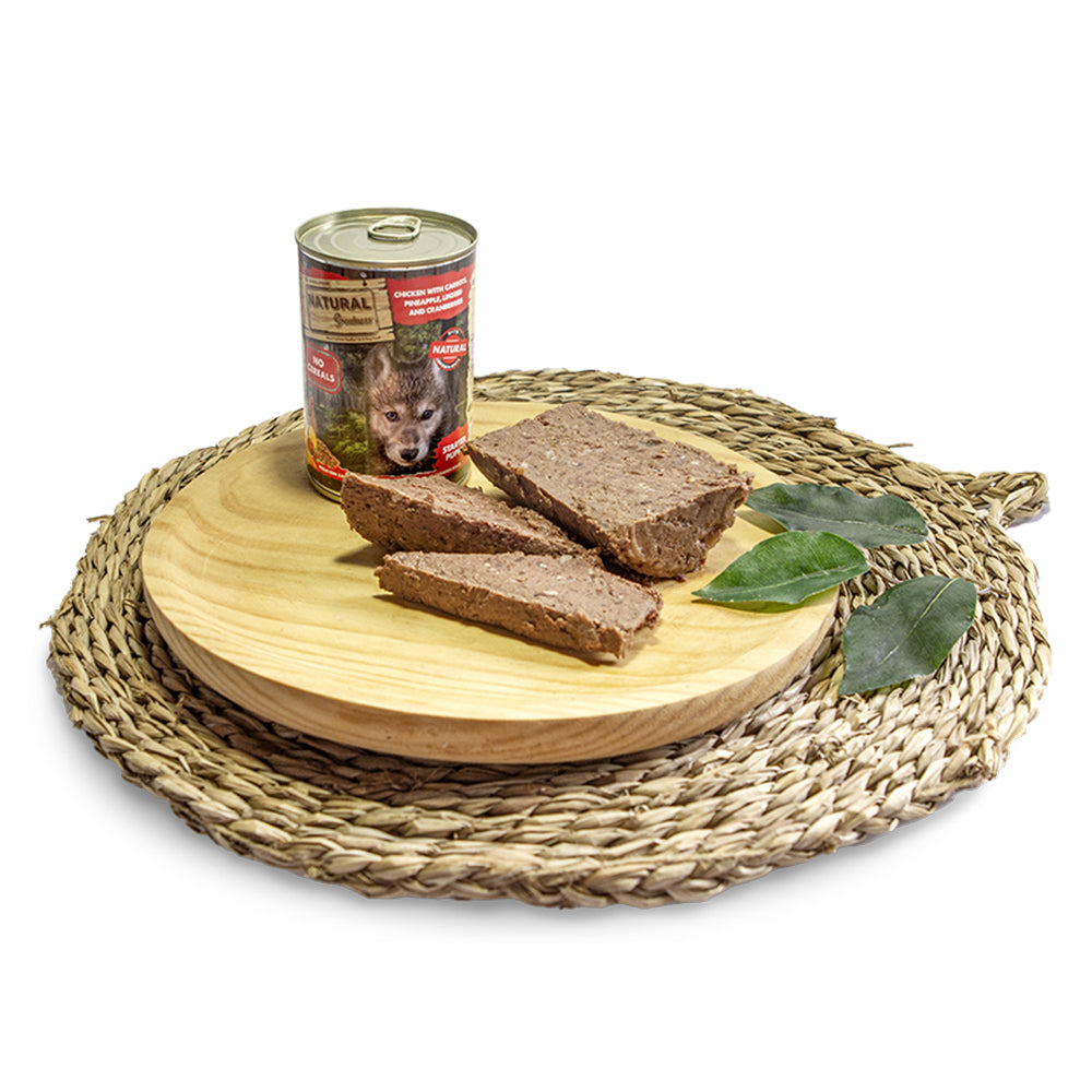 Chicken Carrots Pineapple Linseed & Cranberries Recipe Hypoallergenic Complete Wet Food Natural Greatness - 6x 400g