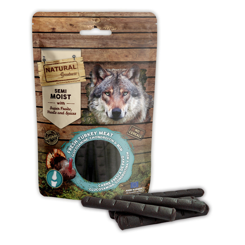 Natural Greatness semi-moist turkey joint support sticks – dog treat product photo