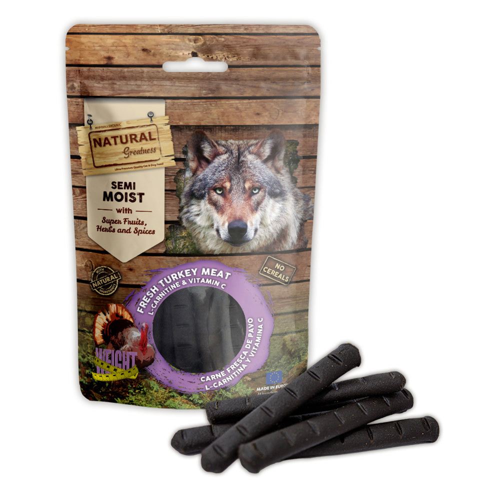 Natural Greatness semi-moist turkey weight support dog treats – product image