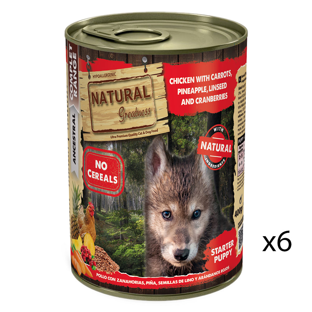 Chicken Recipe Hypoallergenic Monoprotein Wet Puppy Food - 6x 400g - product image