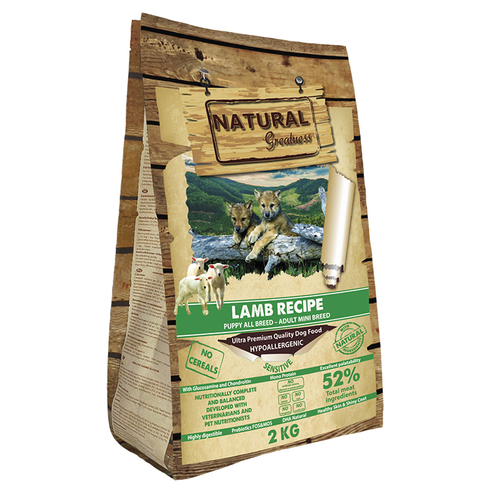 Lamb Recipe Small Dogs And Puppy Monoprotein Hypoallergenic Dry Dog Food - 2kg - product image