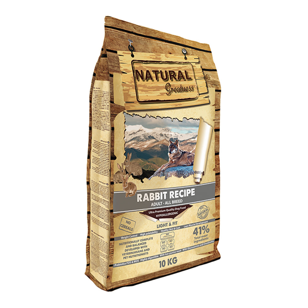 Rabbit Light & Fit Monoprotein Hypoallergenic Dry Dog Food - 10kg - product image