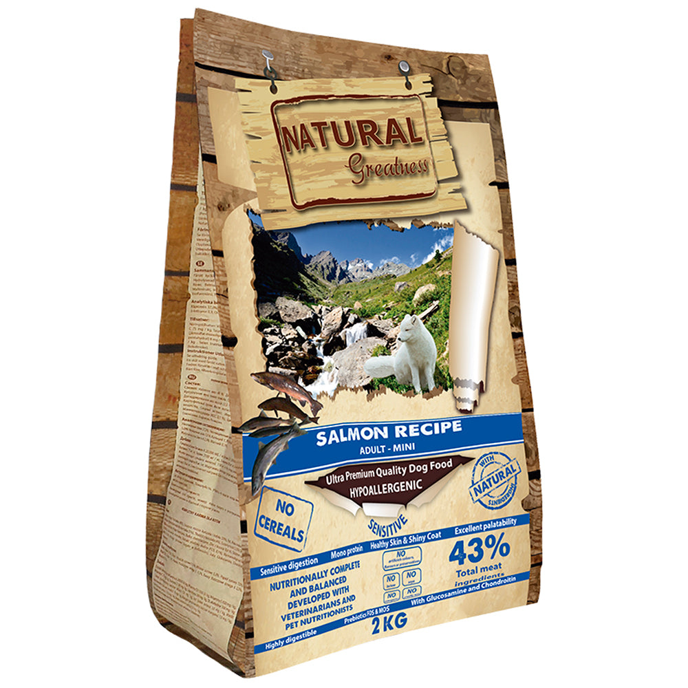 Salmon Small Dogs Recipe Sensitive Monoprotein Hypoallergenic Dry Dog Food - 2kg - product image