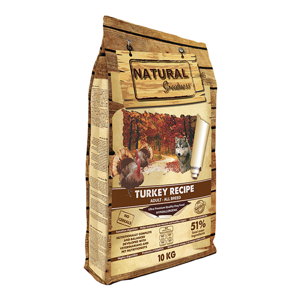 Turkey Recipe Hypoallergenic Dry Dog Food - 10kg - product image