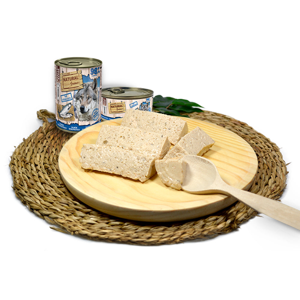 Salmon Recipe Single Protein Hypoallergenic Complete Wet Dog Food Natural Greatness - 6x 400g