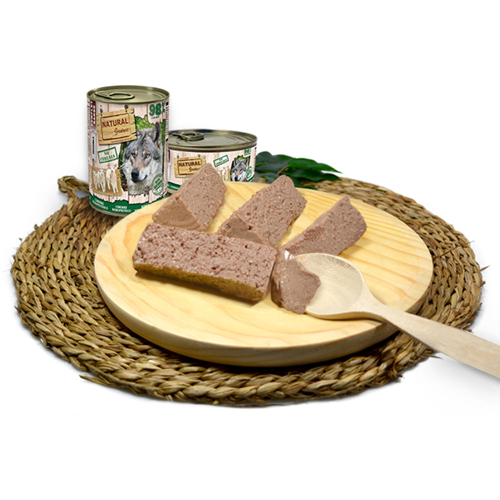 Lamb Recipe Single Protein Hypoallergenic Complete Wet Dog Food Natural Greatness - 6x 400g